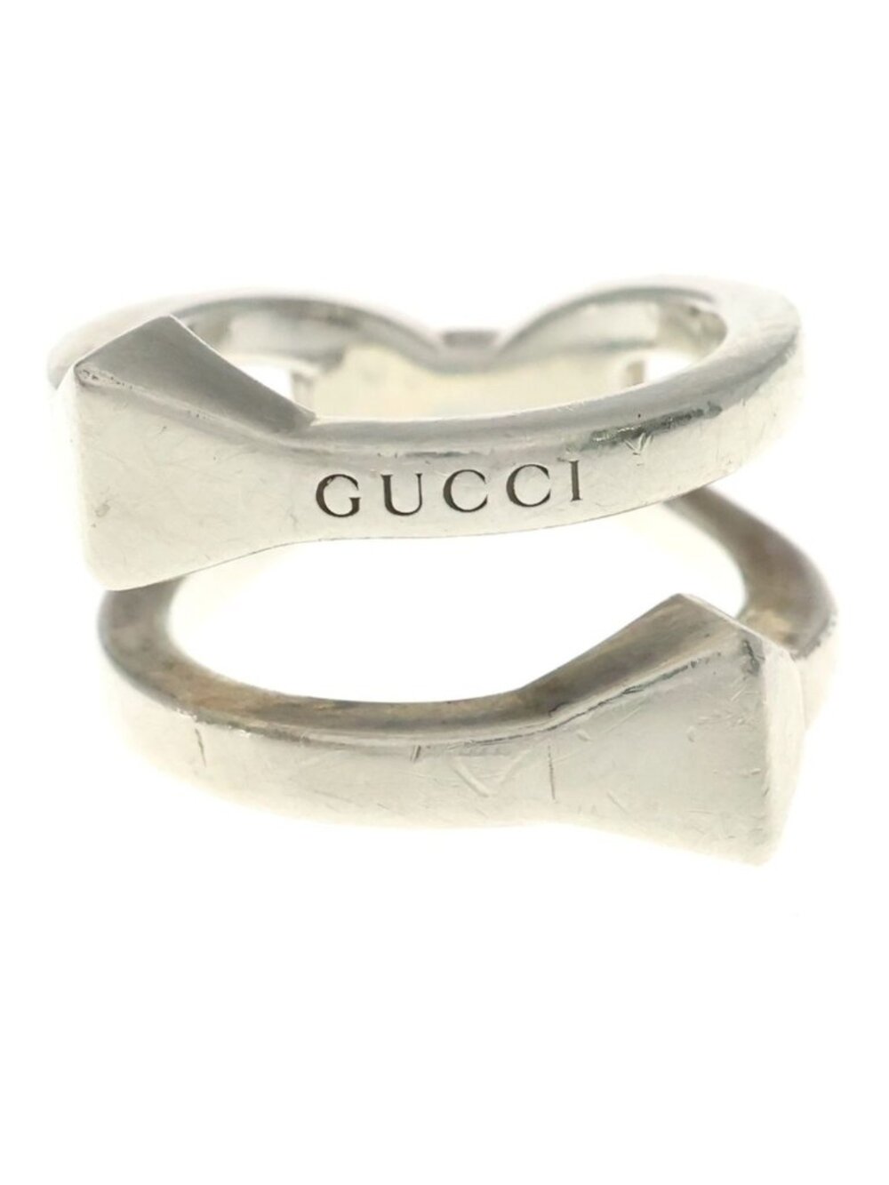 Gucci Contrariering Ring Silver
